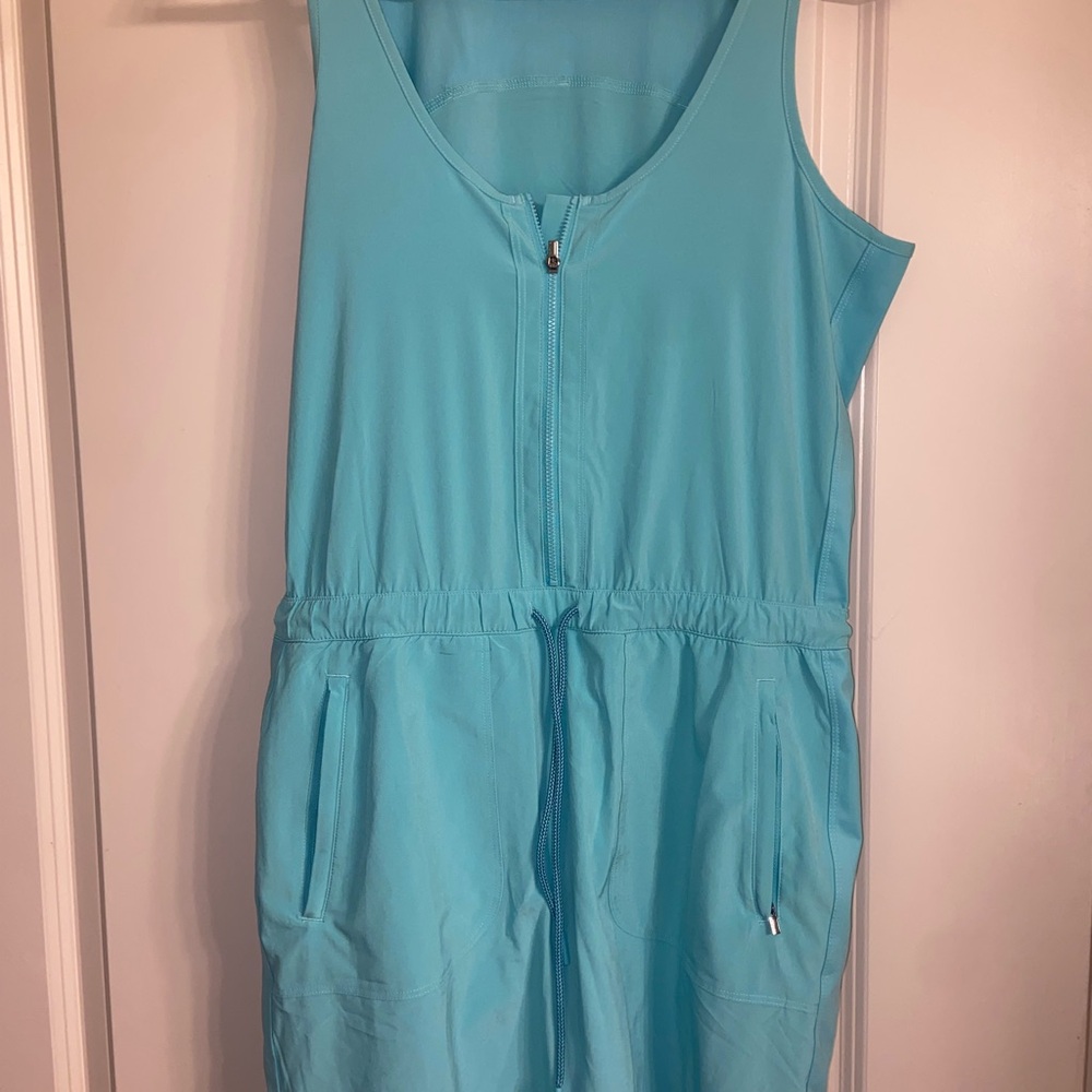Athleta Light Blue Sleeveless Activewear Dress